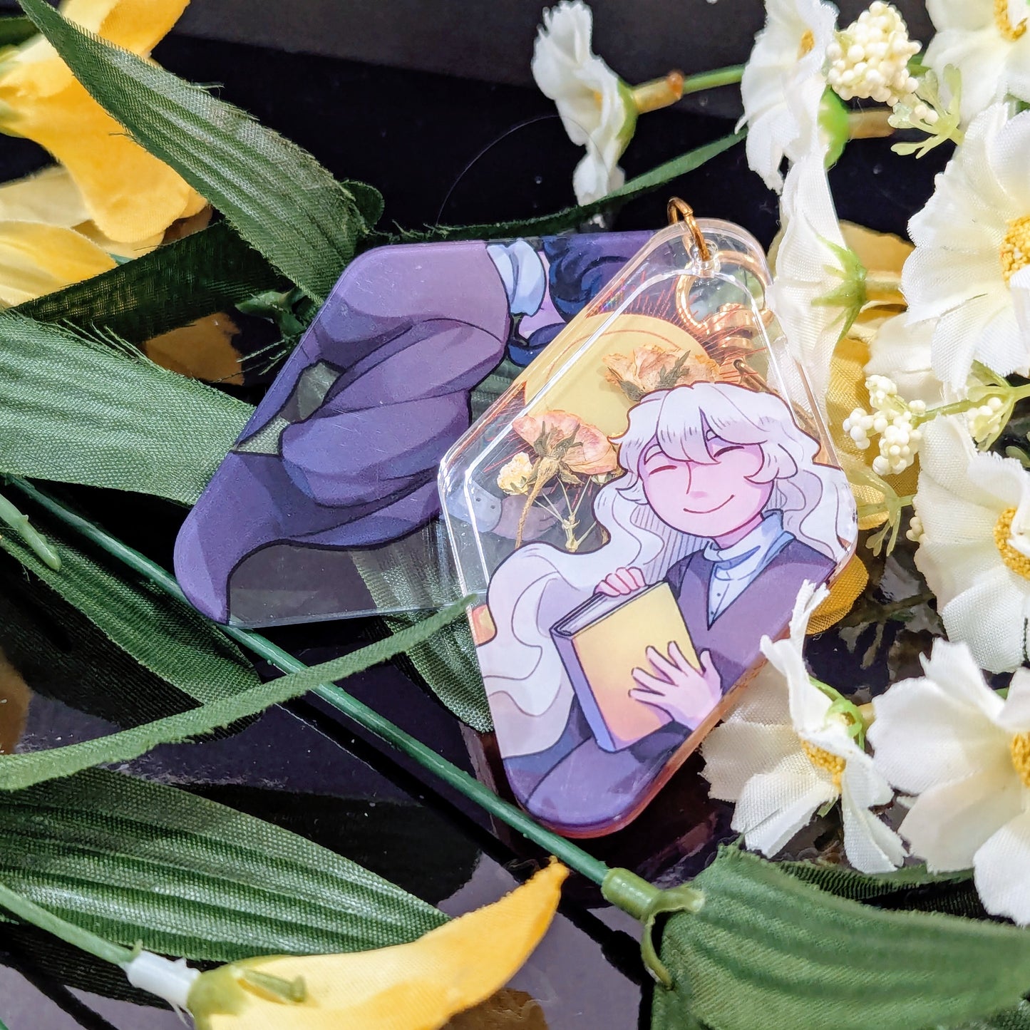 (B GRADE) Dried Flower Layered Charm - Frei & Charlotte