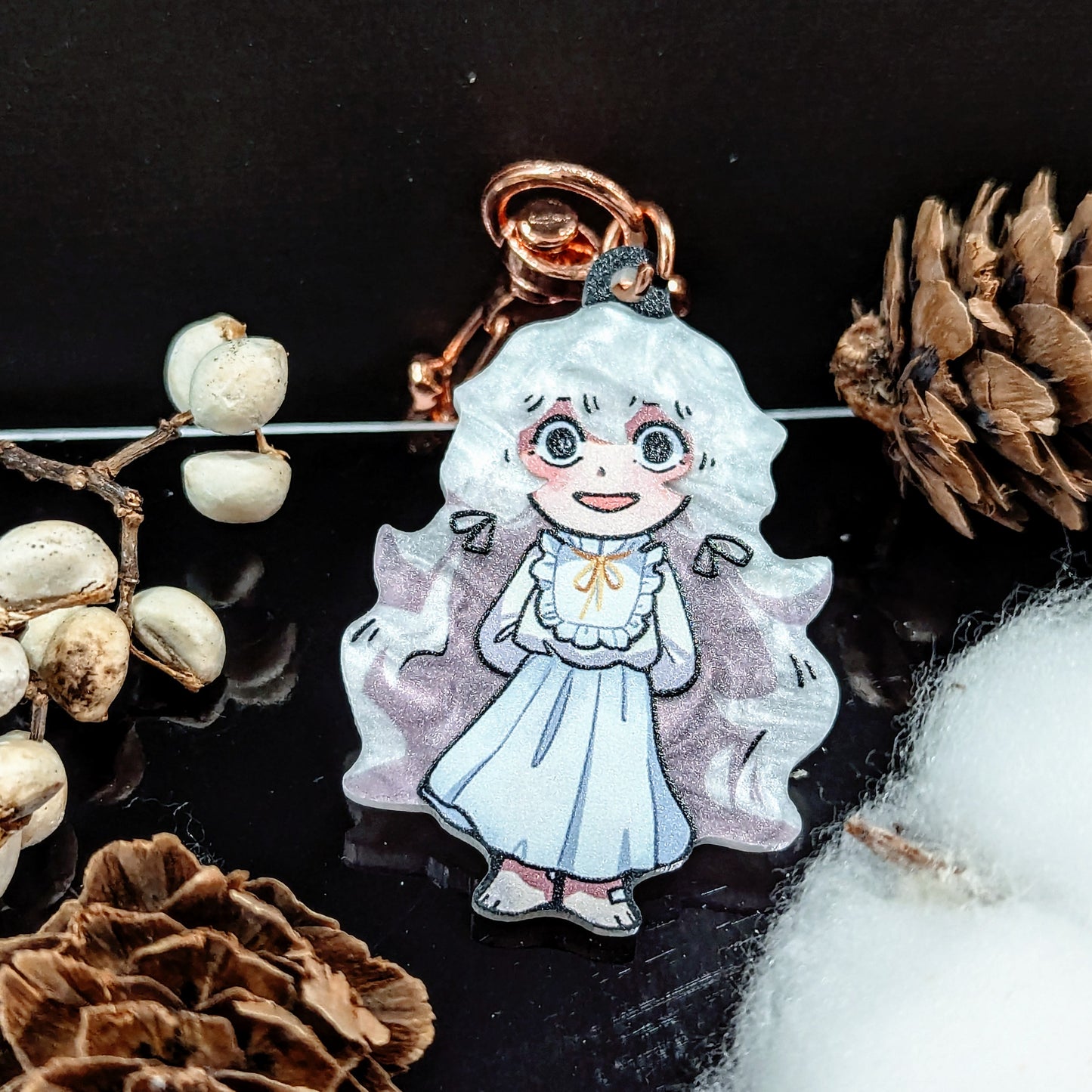 Pearlescent Acrylic Keychain - Charlottes