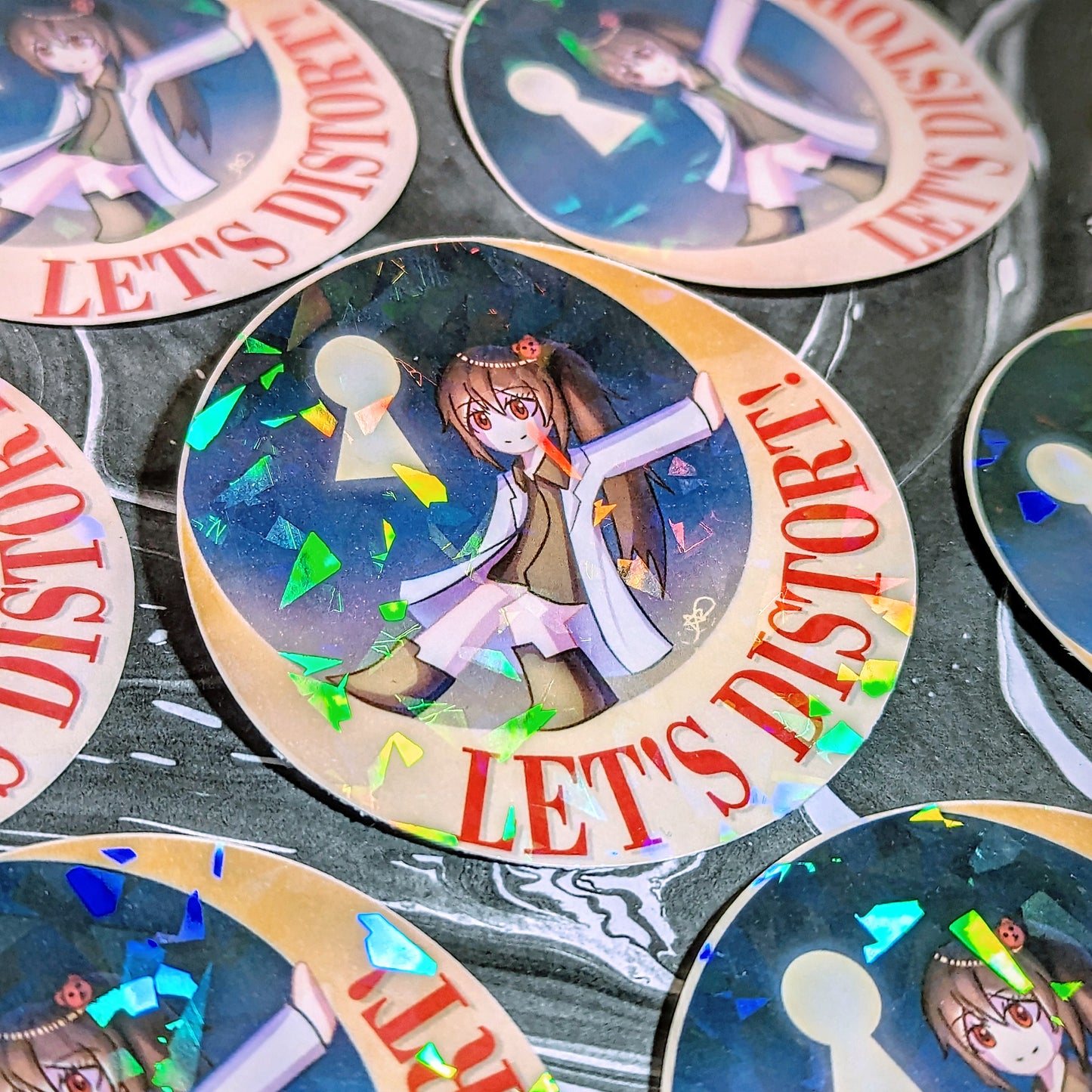 Holographic Sticker - Let's Distort!