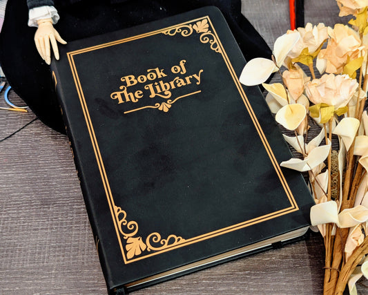 Hard Cover Notebook - Book of the Library (Gold Foil)
