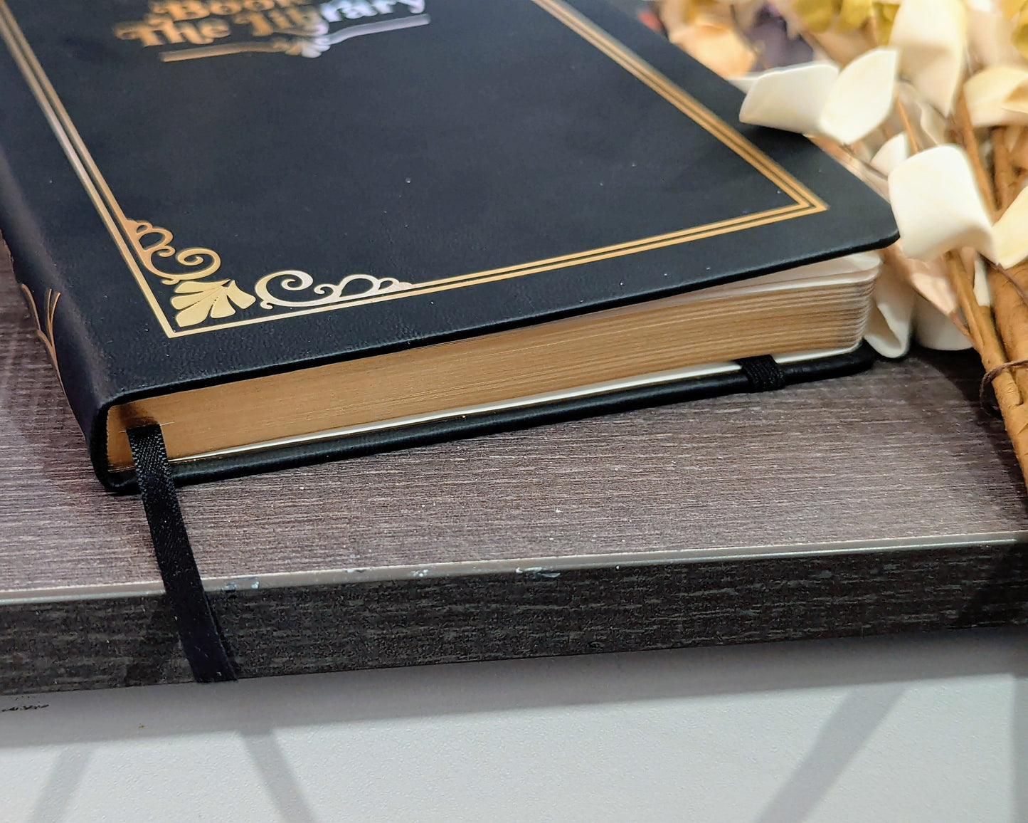 Hard Cover Notebook - Book of the Library (Gold Foil)
