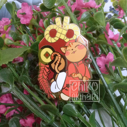 Enamel Pins - Cat Omamori (Original Design)