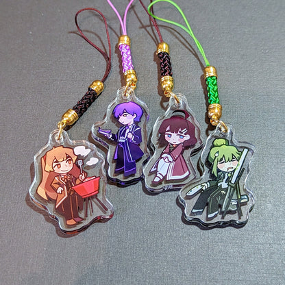 Acrylic Phone Charm - Tiny Librarians (Library of Ruina)