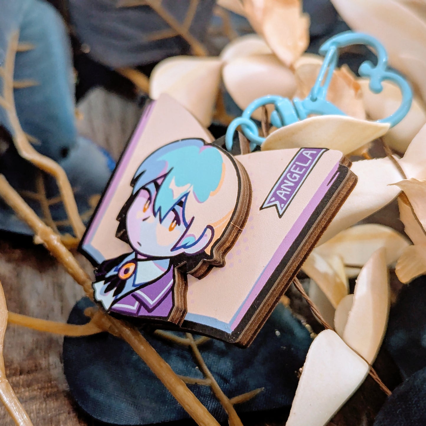 Wooden Layered Keychain - Library Director (Library of Ruina)