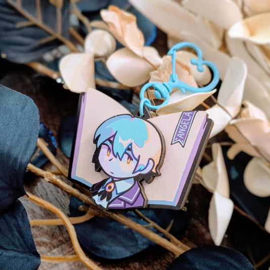 Wooden Layered Keychain - Library Director (Library of Ruina)